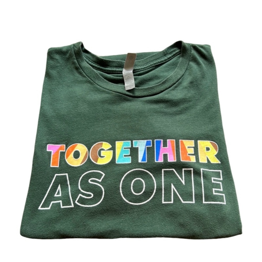 Starbucks Pride partner t shirt together as one